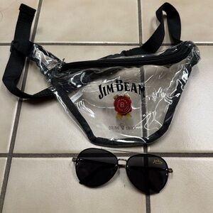 NEW Jim Beam Sunglasses Fanny Pack Waist Belt Bag